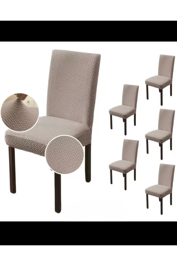 Chair Cover Chair Cover Stretch Fabric Stretchable Washable 6Pcs Brick Pattern Chair Cover