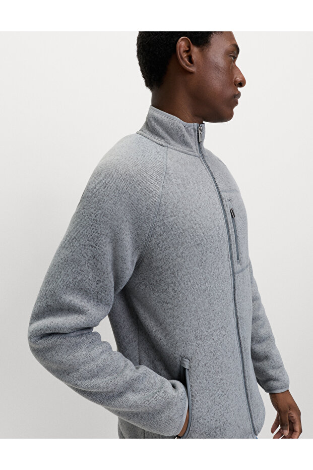 Fermuarlı Polar Ceket - 2