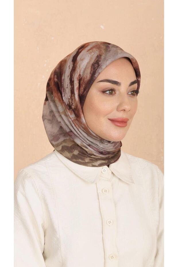 Soft Pamuk Eşarp Taba-4 - 2