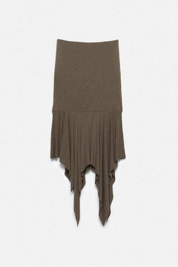 Asimetrik midi etek - 6