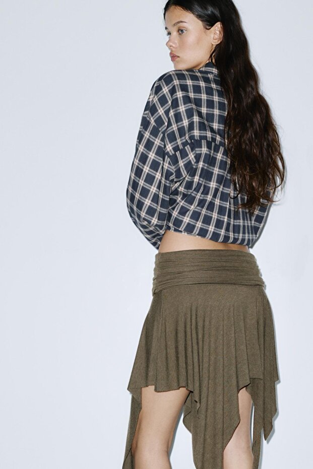 Asimetrik midi etek - 2