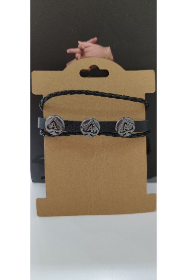 Punk Style Gothic Bracelet, Adjustable Faux Leather Bracelet, Suitable for Both Men and Women
