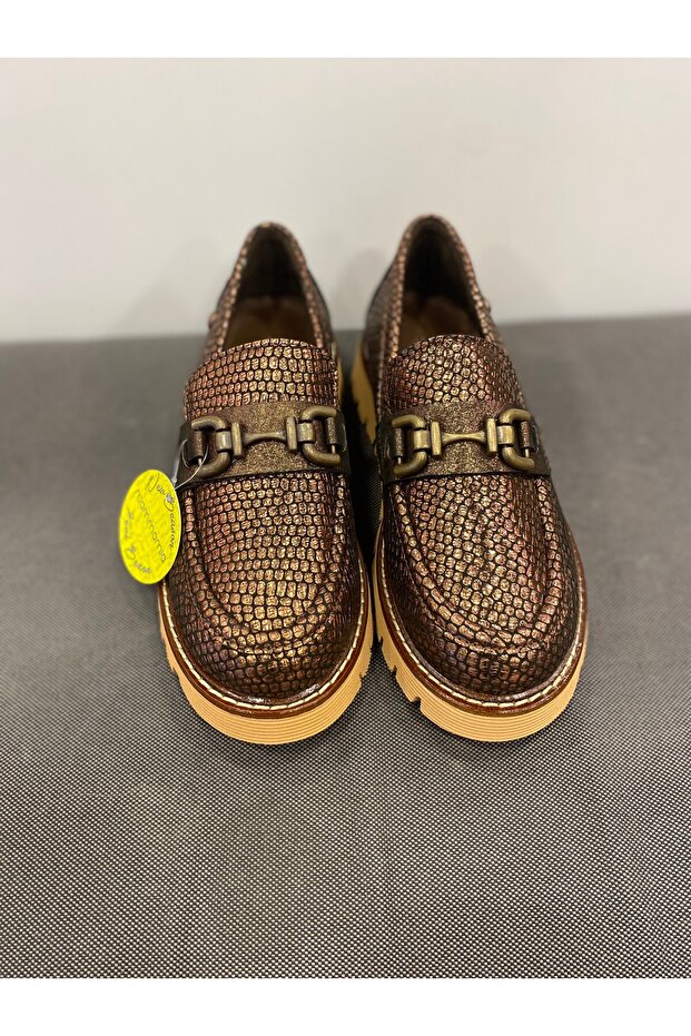 Genuine Leather Printed Buckle Women's Casual Daily Shoes