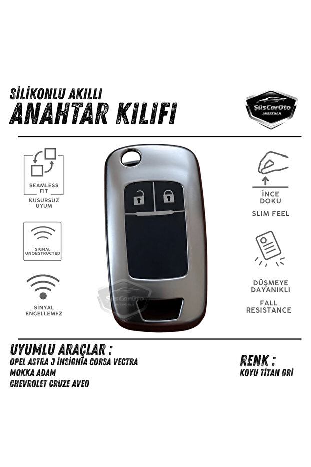 Opel Astra J Insignia Corsa Vectra Mokka Cruze Silicone Auto Key Case Cover Container Keychain Shock Absorbing