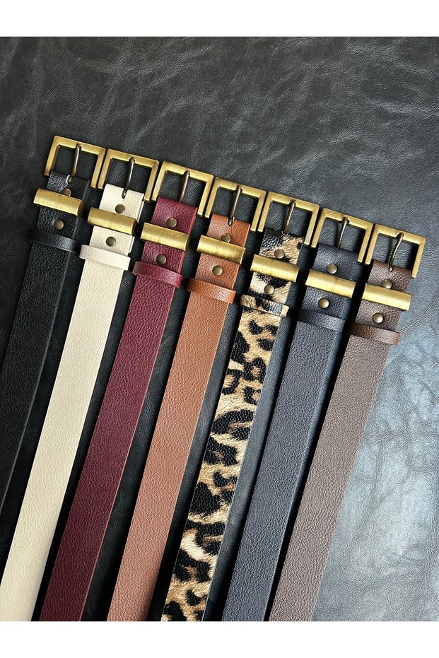 7'Li Knot Classic Square Patterned Women's Antique Vintage Buckle Belt Coat Belt Dress Pants Belt