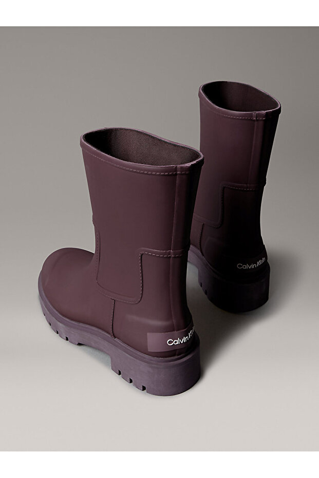 MID RAINBOOT RUBBER Mor Kadın Bot - 3