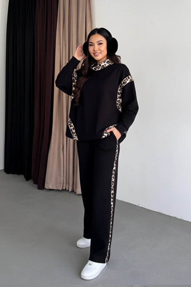 Leopar Detaylı Rahat Takım - 2