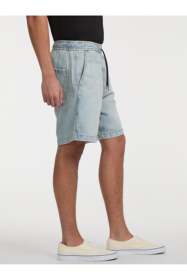 Jeans Jogger Erkek Regular Fit Şort - 5