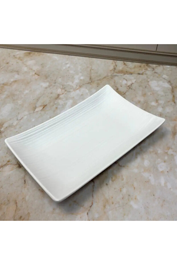 Melamine Italy Designed 8 Inch Matt Finish Medium Tray- White