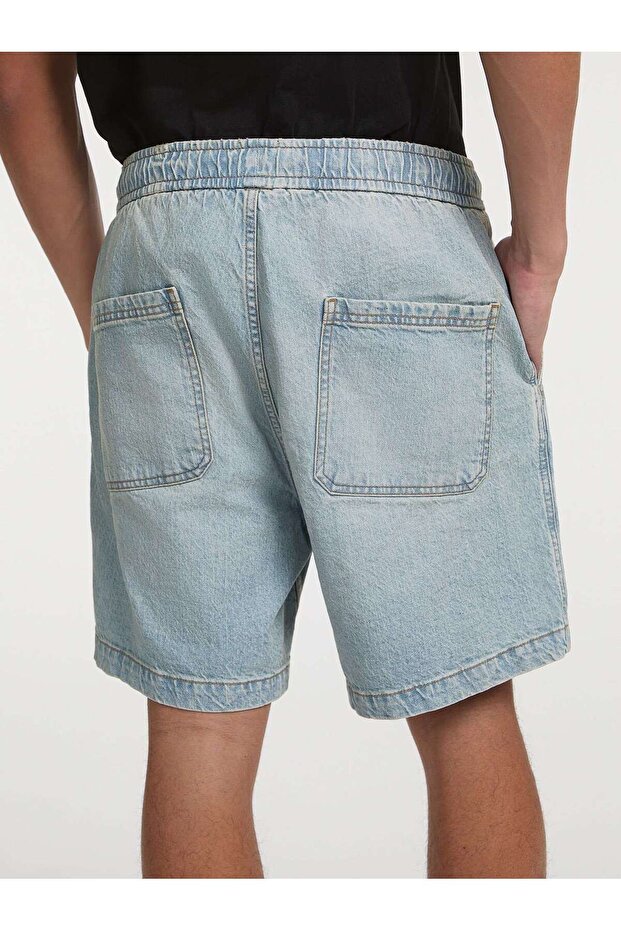 Jeans Jogger Erkek Regular Fit Şort - 6