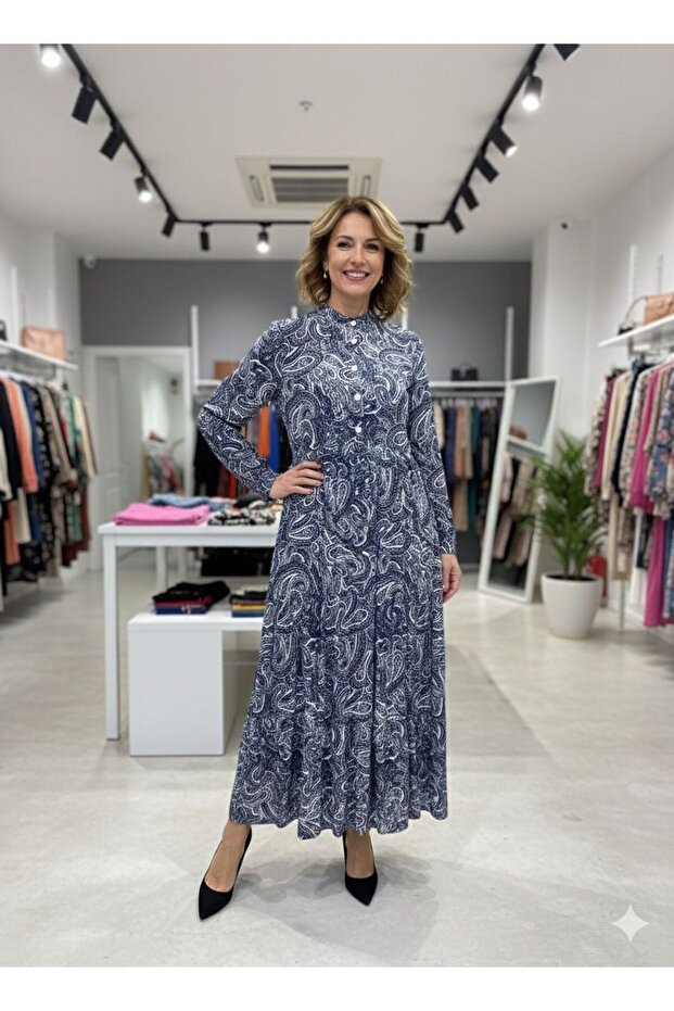 KADIN VİSKON ELBİSE - 1