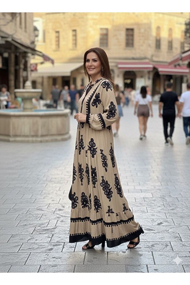 KADIN VİSKON ELBİSE - 3