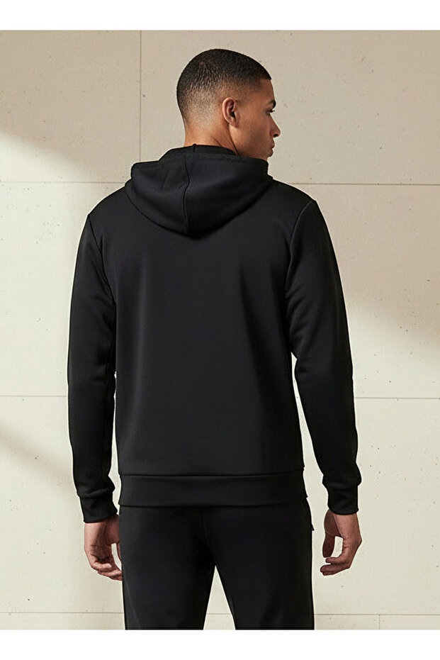 جاكيت رجالي رياضي بسحاب أمامي وغطاء بغطاء رأس - 3