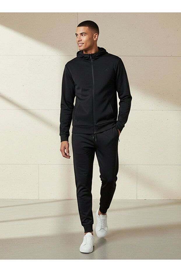 جاكيت رجالي رياضي بسحاب أمامي وغطاء بغطاء رأس - 2