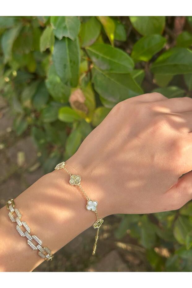 Sıralı Yonca Bileklik - 1