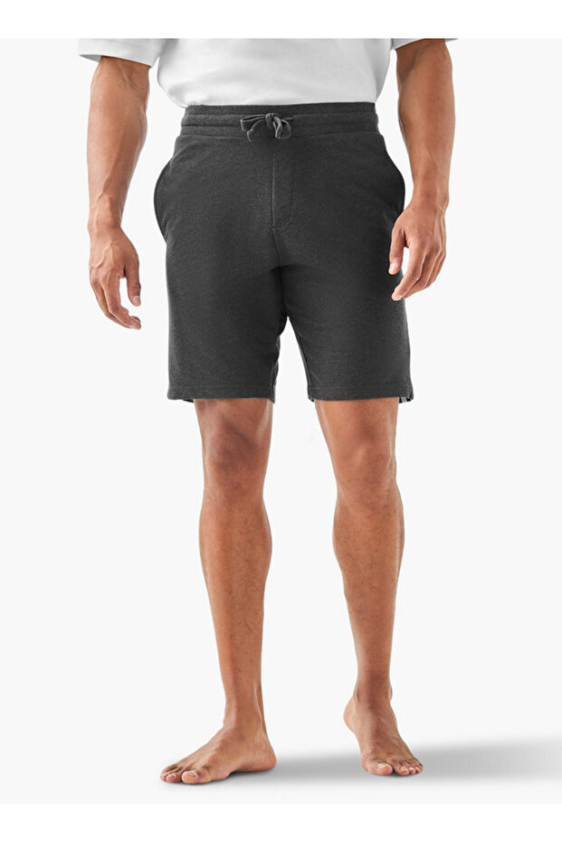 Contrast Side Panel Lounge Shorts - 1