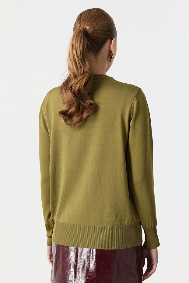 Basic Triko Kazak-Y.YEŞİLİ - 7