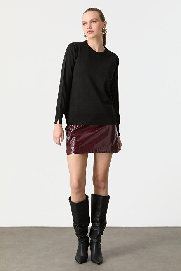 Basic Triko Kazak-SİYAH - 2