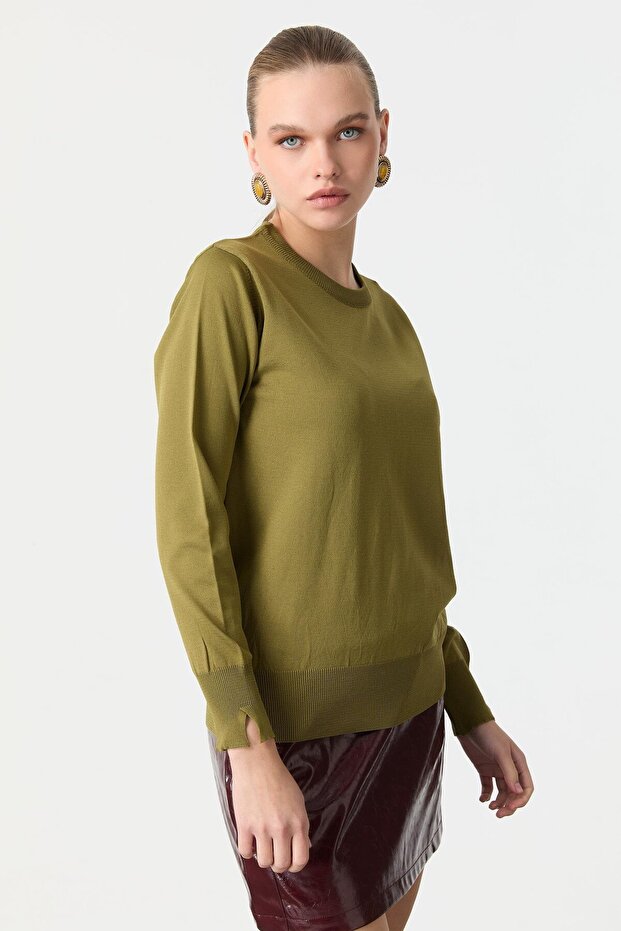 Basic Triko Kazak-Y.YEŞİLİ - 4