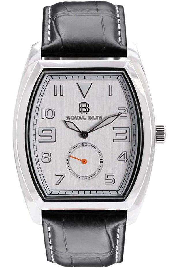 RB Royal Edgy Men's Rectangular Watch | 316L Steel | Sapphire Chrystal | 100m (Silver)