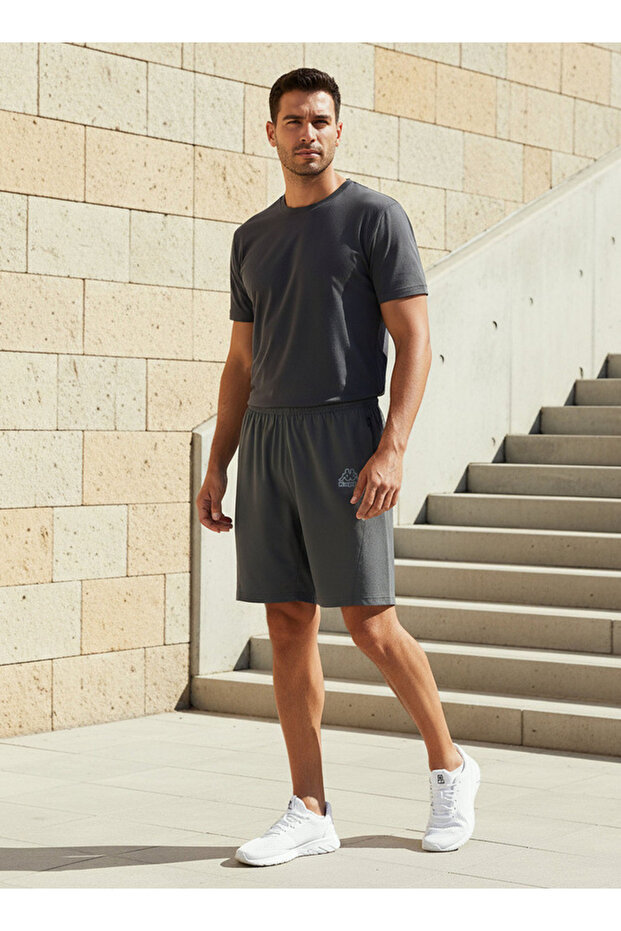 شورت بقصة عادية مع لوحة شبكية - 2