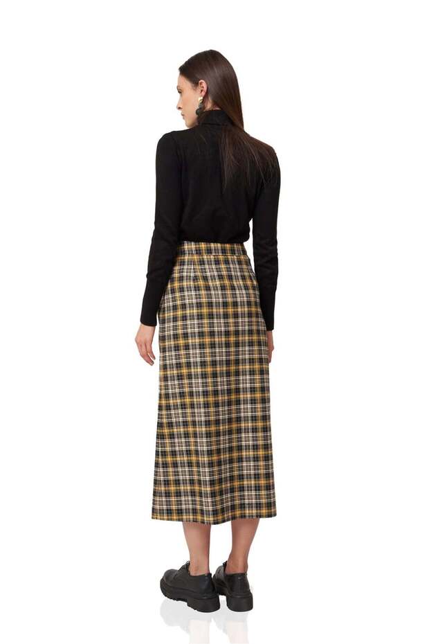 Ekose Kadın Etek - 3