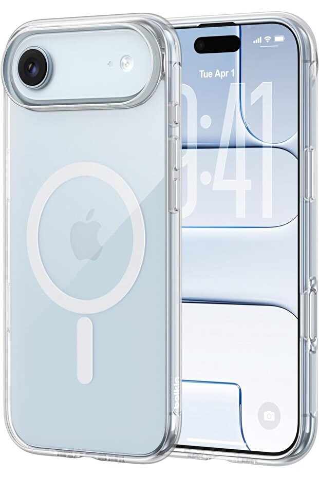 SheerForce Clear MagSafe Compatible iPhone Air Case with Slim Design & Anti-Scratch Treated Coating - Magnetic, Transparent, & Shockproof Protective iPhone Case - Clear