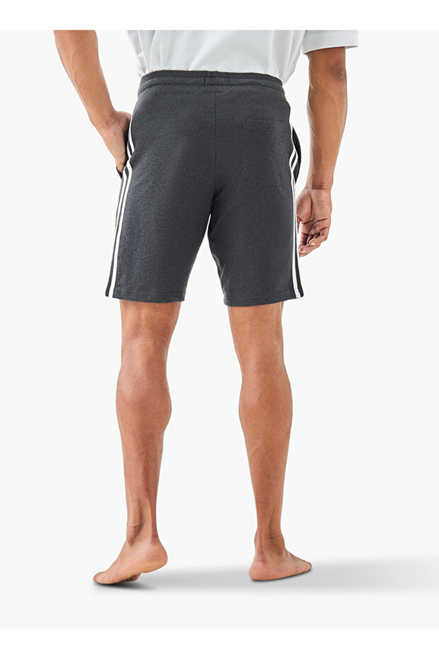 Contrast Side Panel Lounge Shorts - 3