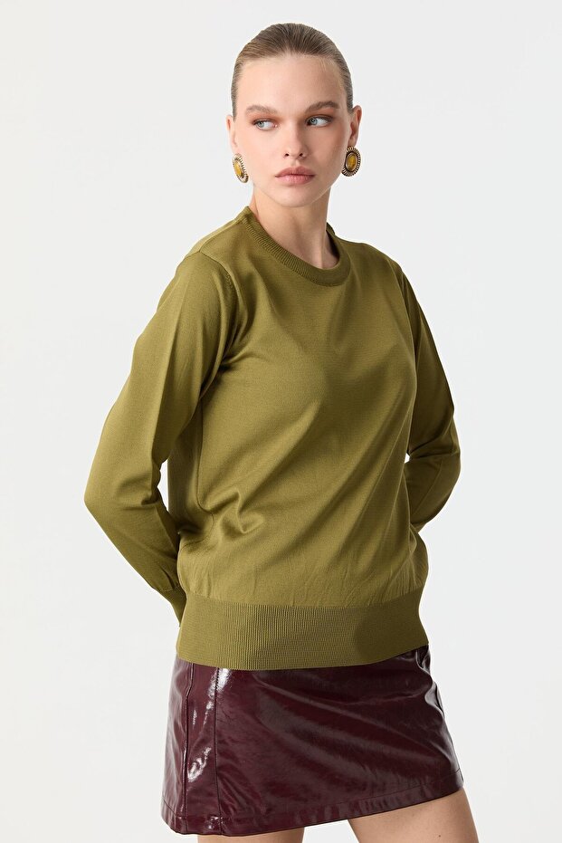 Basic Triko Kazak-Y.YEŞİLİ - 6