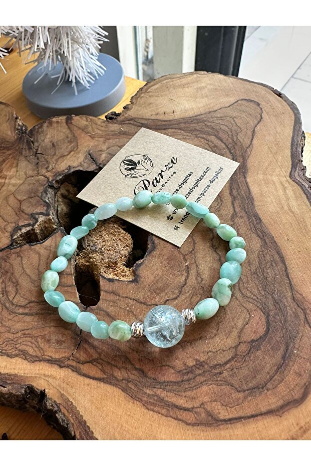 Larimar and Aquamarine (Akurmarin) Design Bracelet