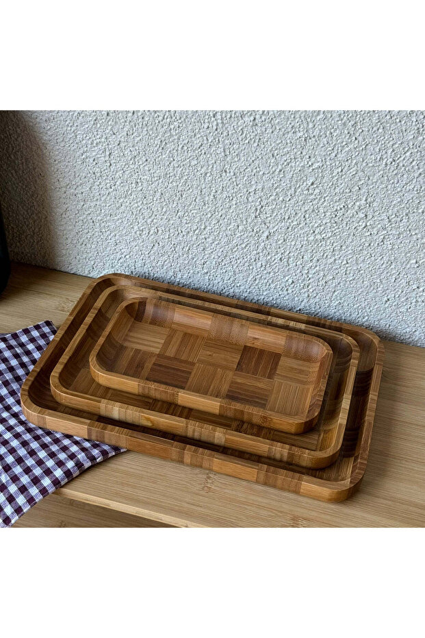 Bambu 3 Boy Dikdörtgen Sunumluk Seti - 2