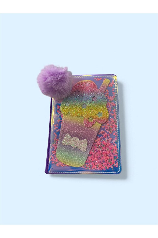 Plush Patterned Notebook A5 Notebook Lined - 1