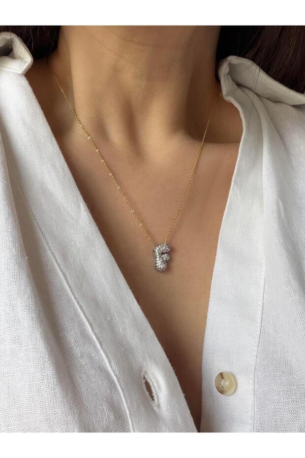 Çelik Balon Harf Kolye - 1