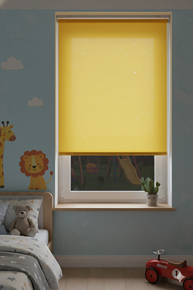 Sarı stor perde - 2