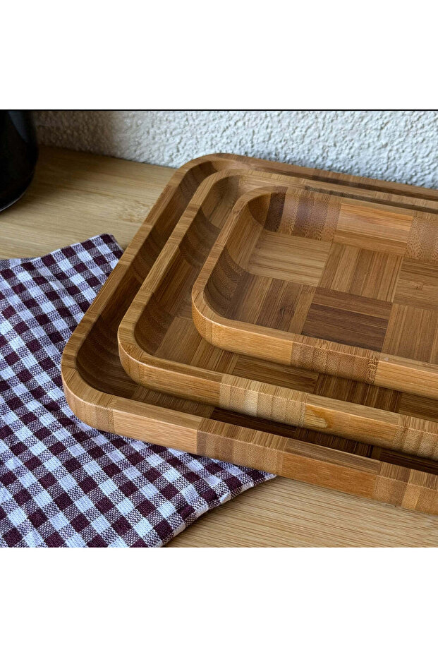 Bambu 3 Boy Dikdörtgen Sunumluk Seti - 3