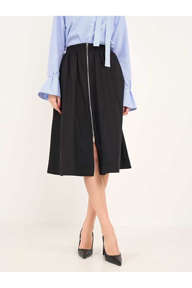 Fusta pana la genuchi cu fermoar - 6