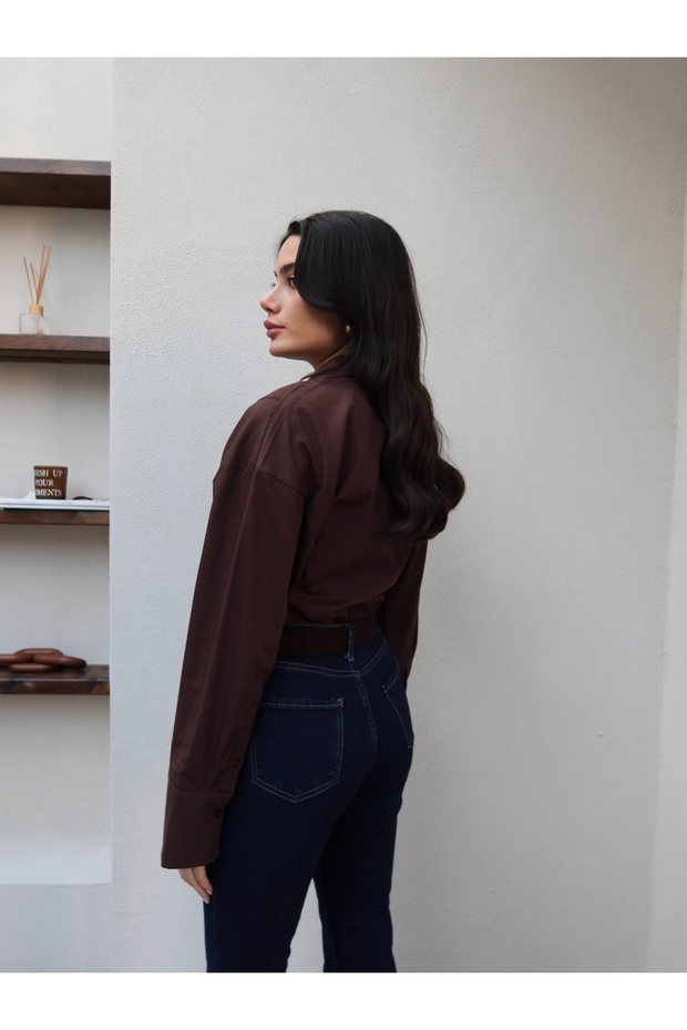 Belden Oturtmalı Basic Gömlek - 5