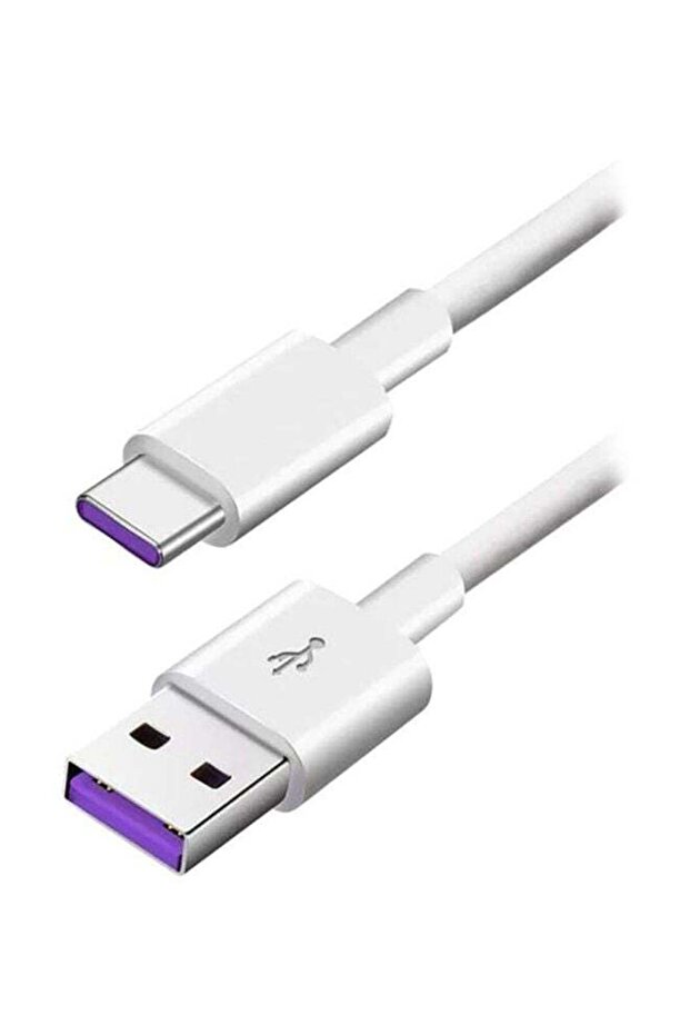 Type-C Data Sync Charging Cable White - 1
