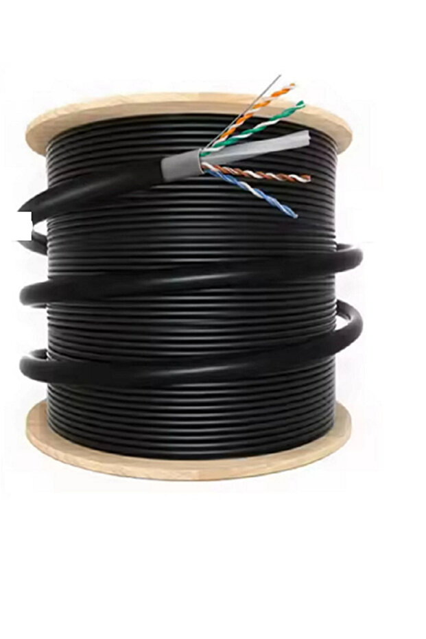 كابل نحاسي بالكامل بطول 10 أمتار من نوع Cat6 للاتصالات السلكية بين أجهزة الكمبيوتر والمودم والتلفزيون عبر الإنترنت