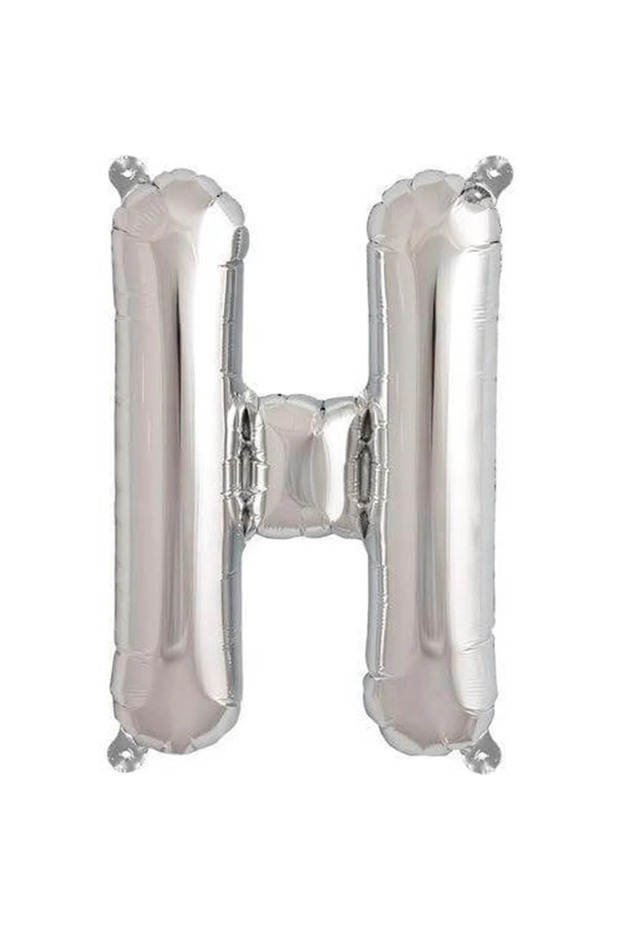 Letter H - Silver Foil Letter Balloon 40 Inch