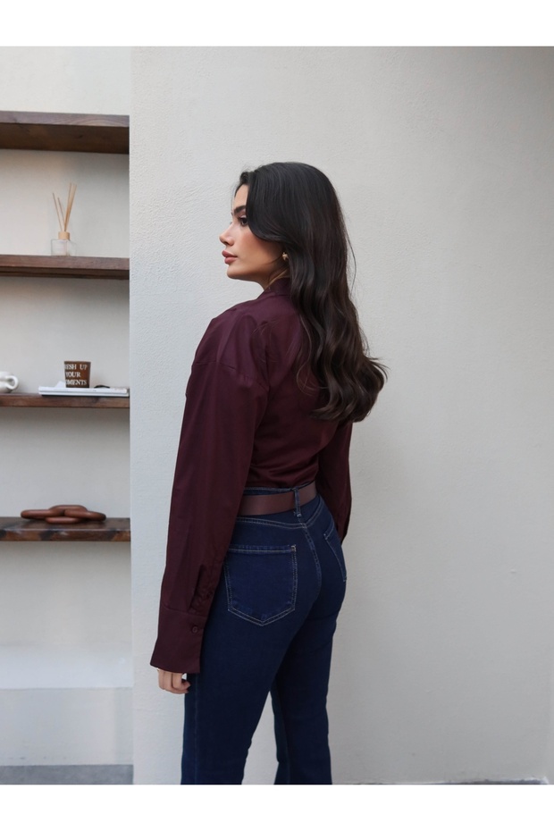 Belden Oturtmalı Basic Gömlek - 5