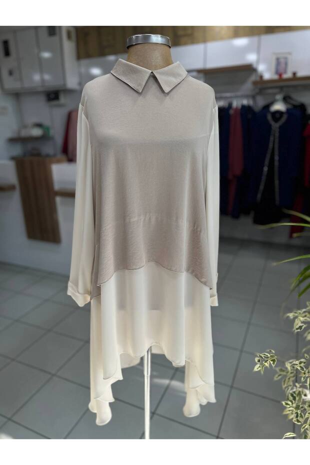 Şifon Detaylı Tunik - 2