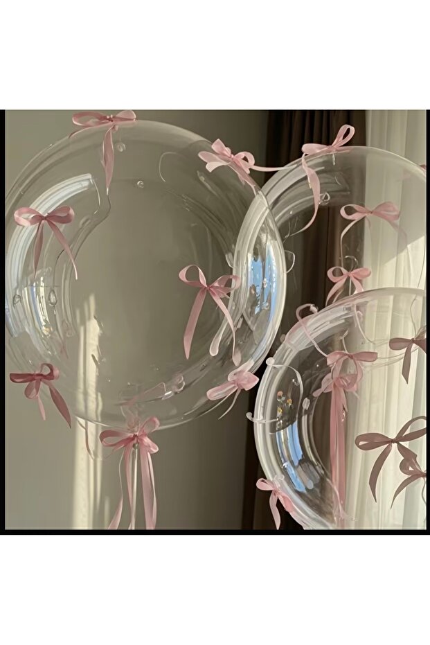 Pink Bow Set, 5 Large-20 Small Satin Ribbon Bows, Birthday, Ornament, Ready-Made Bow, Set,