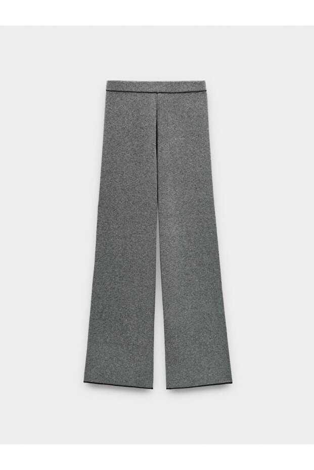 Elastik Bel Örme Pantolon - 5