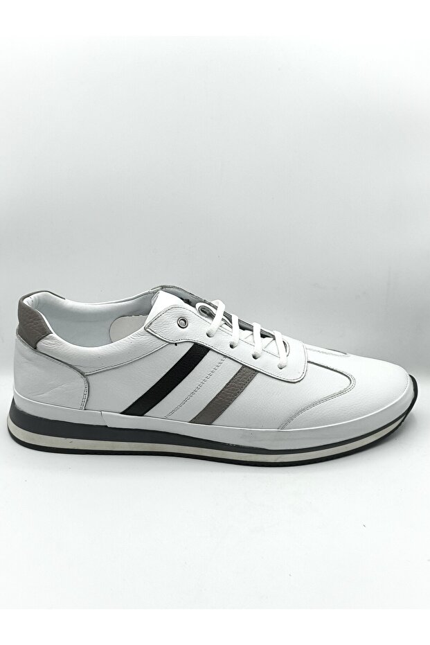 Men's 100% Genuine Leather Large Size Sports Shoes