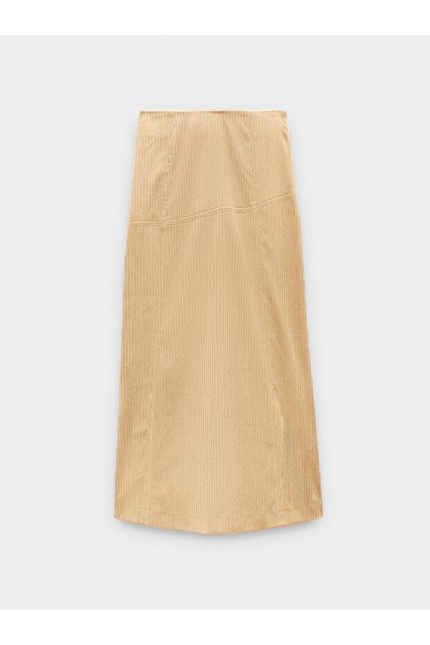 Midi Kadife Etek - 5