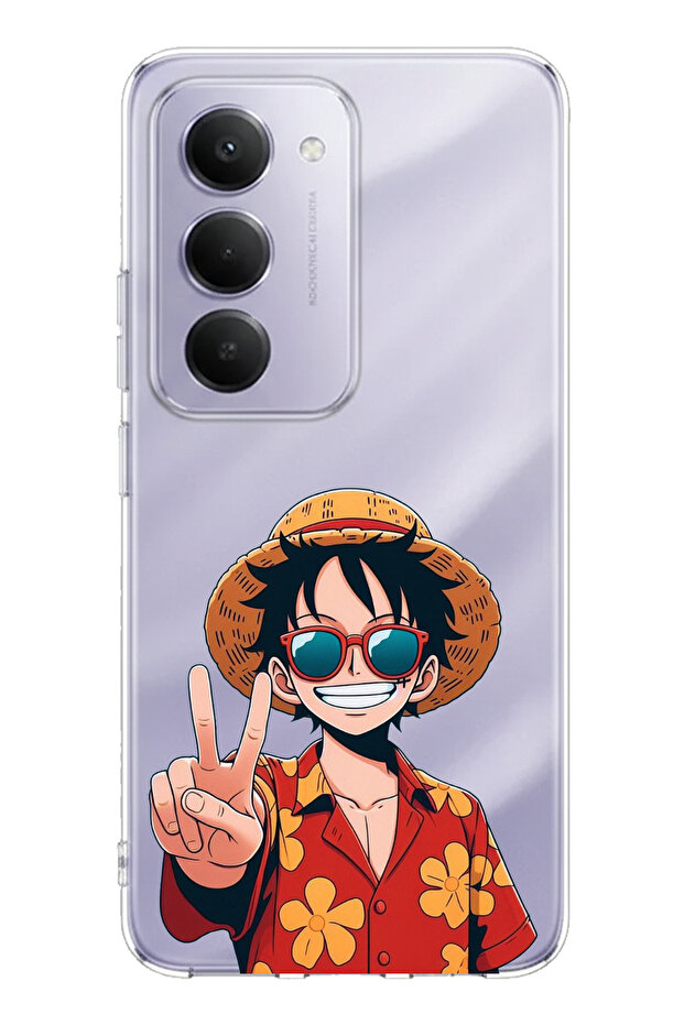 حافظة سيليكون مطبوع متوافقة مع هاتف Redmi 15 4G بتصميم Monkey D. Luffy - 1