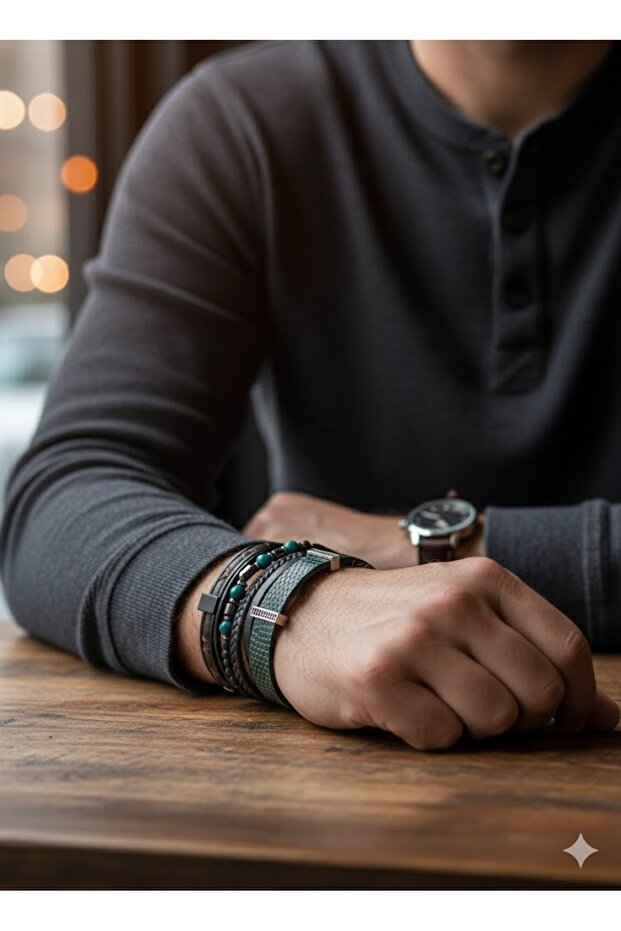 مجموعة أساور خاصة للرجال الأنيقين - 1