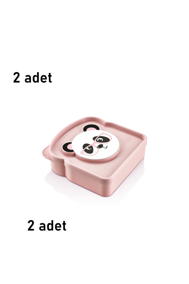 Qlux 2 Pieces Lunch Box Toast Sandwich Snack Storage Carry Container School Camping Picnic L-00406