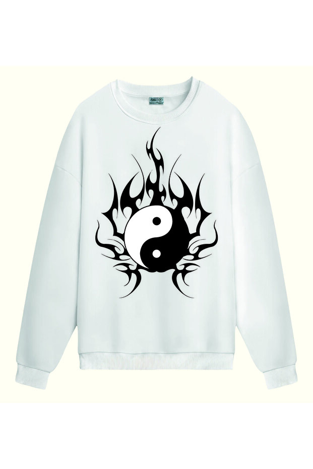 Peace Symbol Printed Sweatshirt
